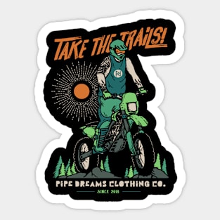 Take the trails! Sticker